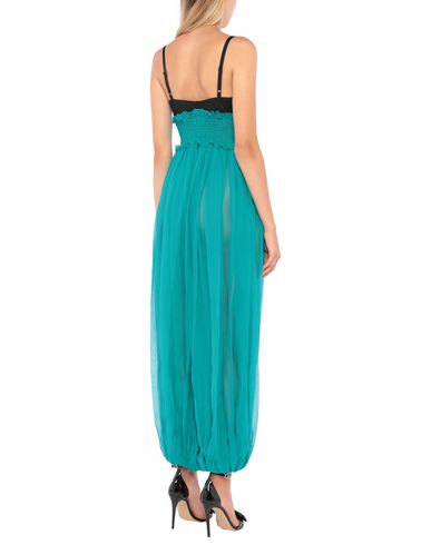 Shop Dolce & Gabbana Woman Jumpsuit Turquoise Size 4 Silk, Polyamide, Elastane In Blue
